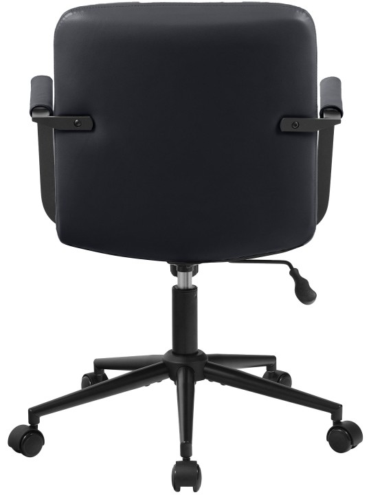 Irodai szék Hilda valódi bőr, fekete