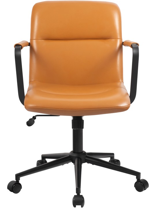 Irodai szék Hilda valódi bőr, barna