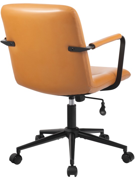 Irodai szék Hilda valódi bőr, barna