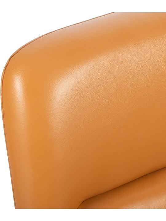 Irodai szék Hilda valódi bőr, barna