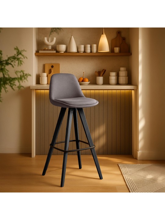 2er Set Barhocker Corbin Stoff Square, taupe 2er Set Barhocker Corbin Stoff Square, taupe