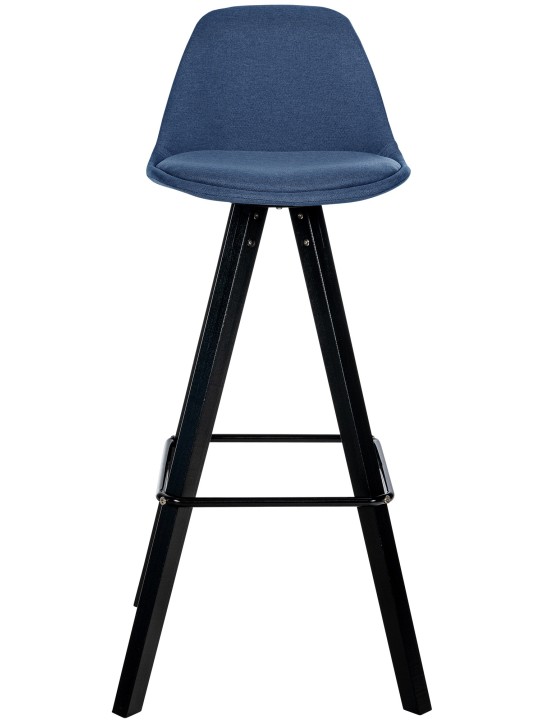 Corbin szövet négyzet alakú bárszék szett 2 db, kék