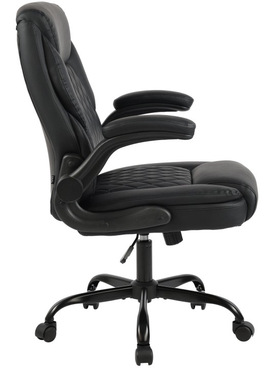 Medfield műbőr irodai szék, fekete