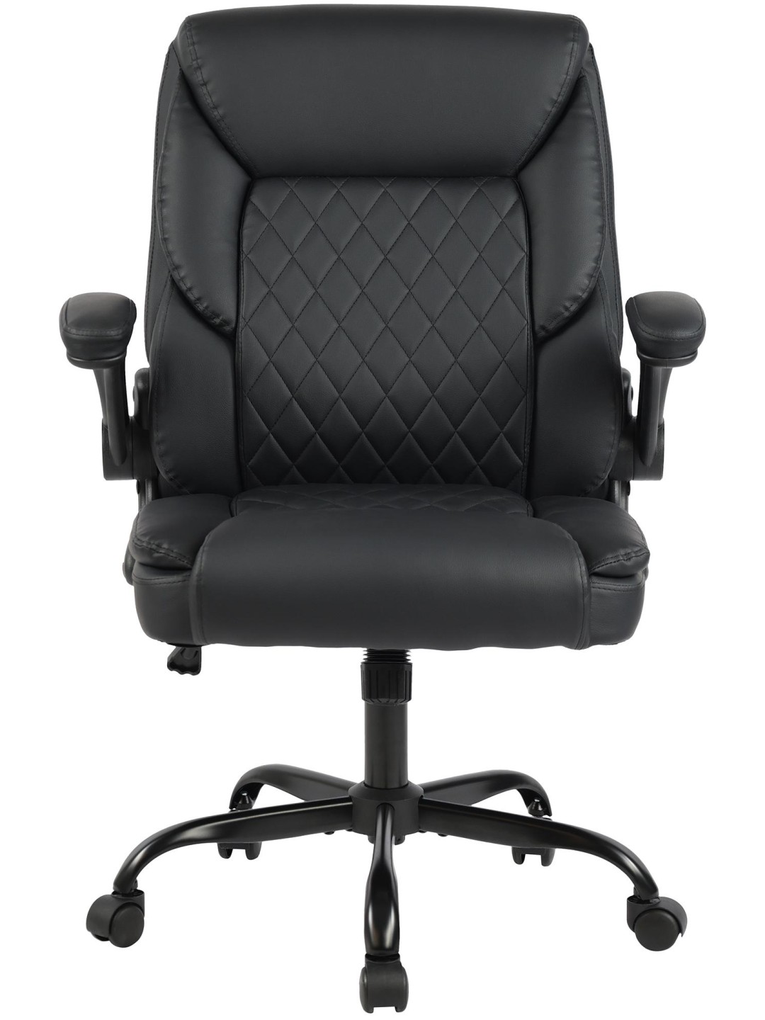 Medfield műbőr irodai szék, fekete