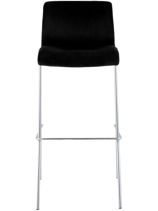 Bárszék Hoover bársony 4 méteres króm, fekete