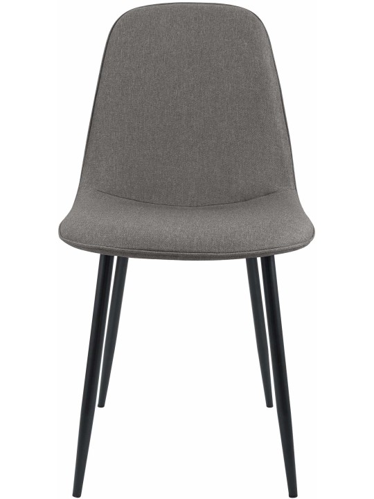 2 db Maryam szövet étkezőszékből álló készlet, világosszürke