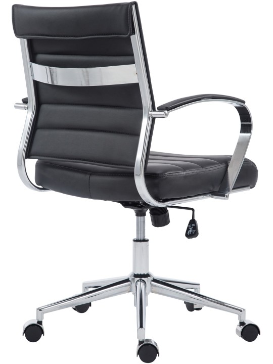 Oakland műbőr irodai szék, fekete