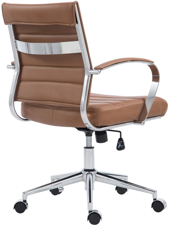 Oakland műbőr irodai szék, világosbarna