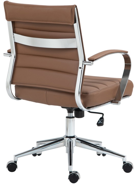 Oakland valódi bőr irodai szék, világosbarna