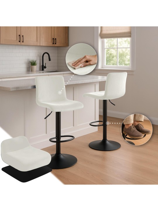 Bárszék Hoover bársony B, krém