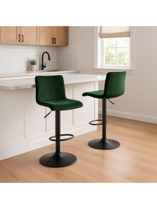 Bárszék Hoover bársony B, zöld