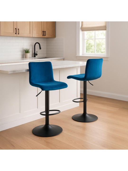 Bárszék Hoover bársony B, kék