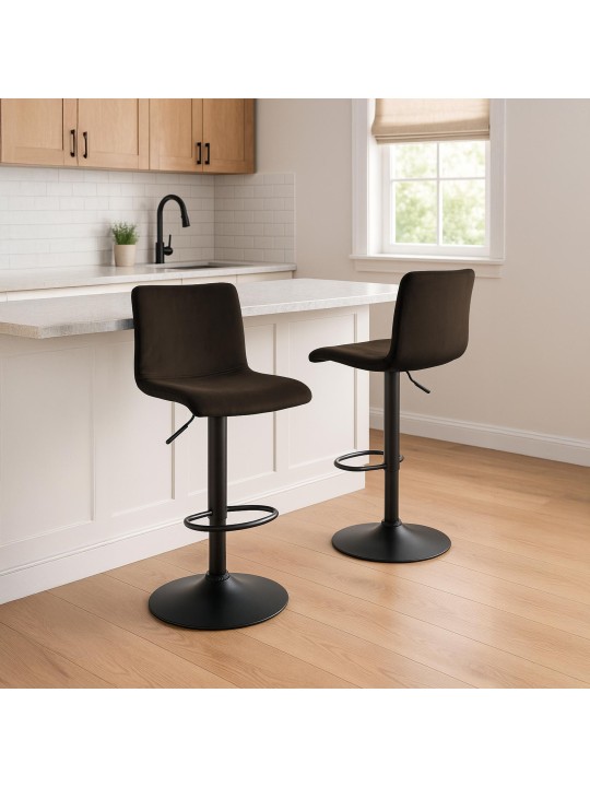 Bárszék Hoover bársony B, barna