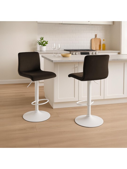 Bárszék Hoover velvet W, barna