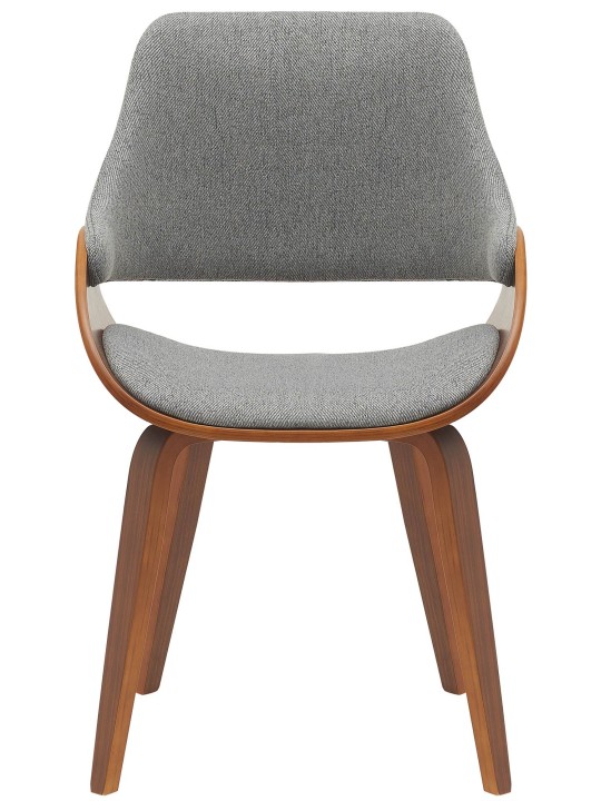 2 db Vangale étkezőszék készlet, dió/sötétszürke