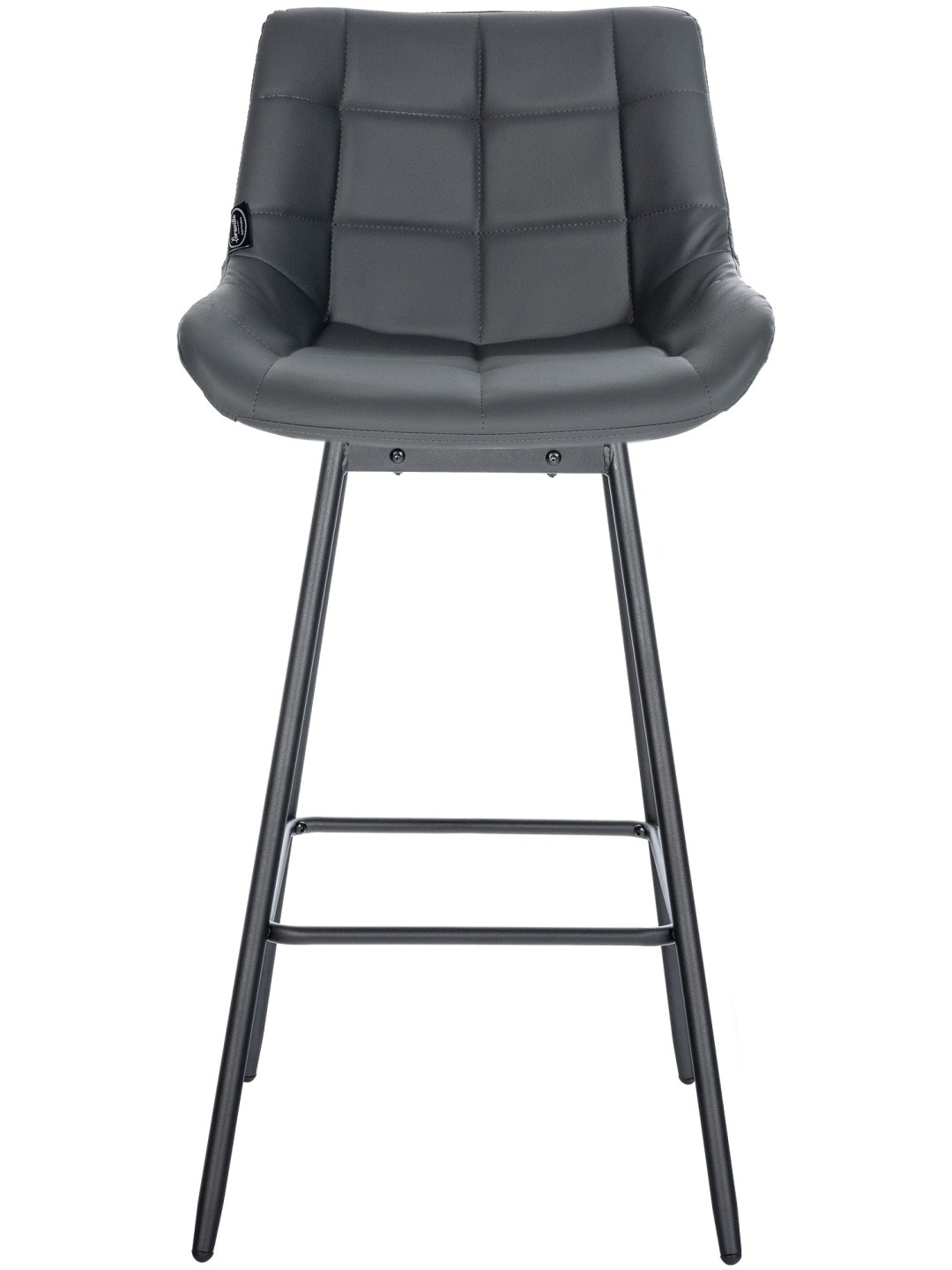 4 darab Weston forgó bárszék műbőr készlet, szürke