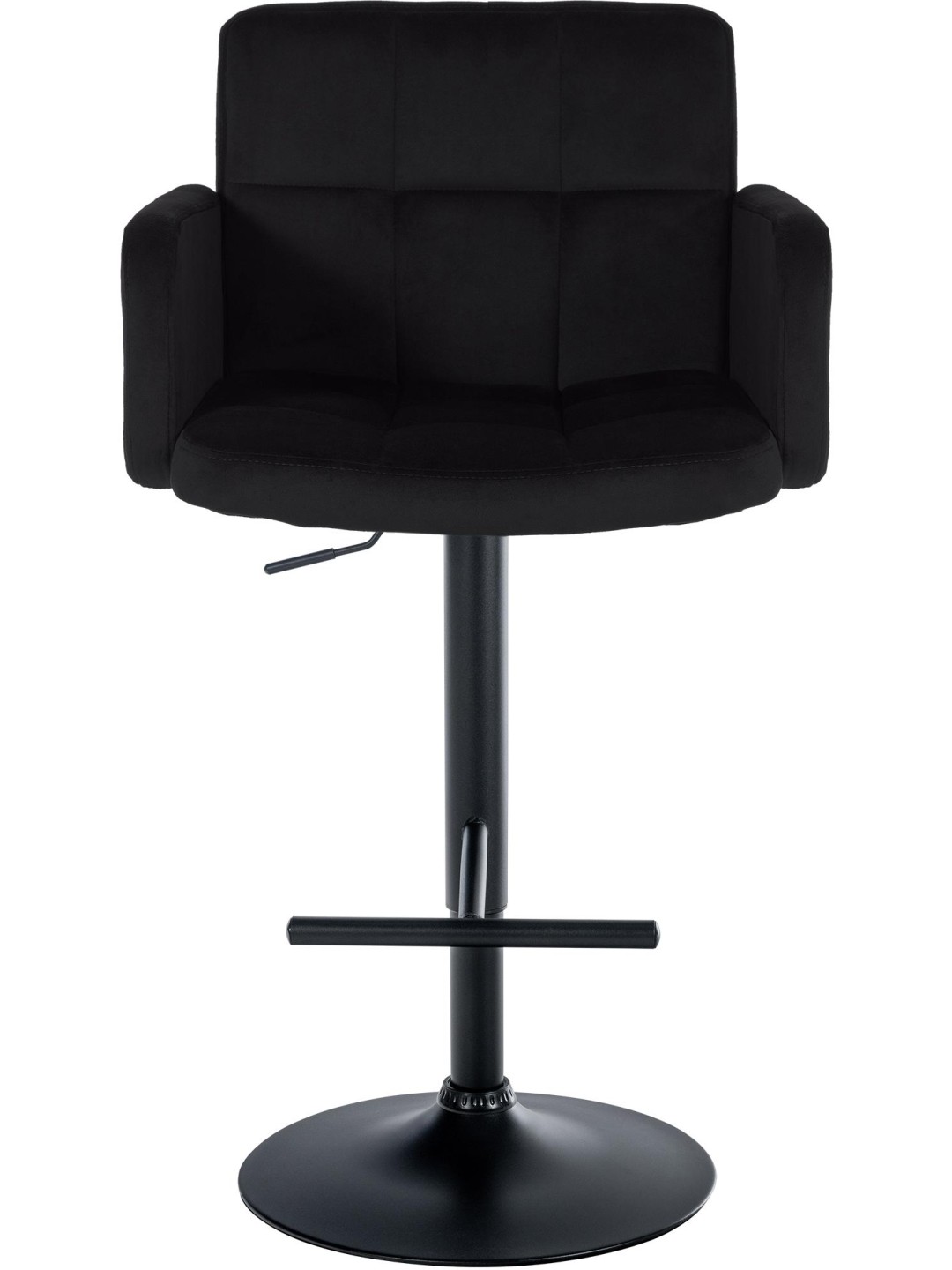 2 db bárszék Los Angeles bársony szett, fekete