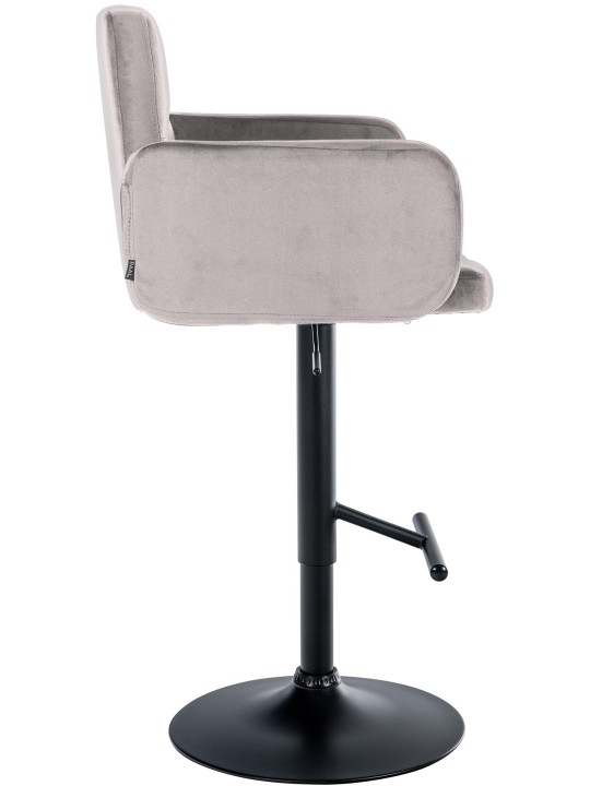 2 db bárszék Los Angeles bársony szett, szürke