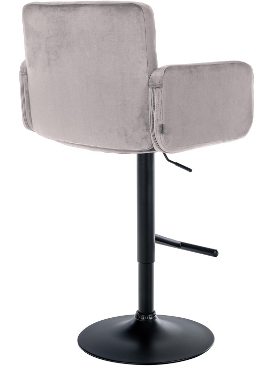 2 db bárszék Los Angeles bársony szett, szürke