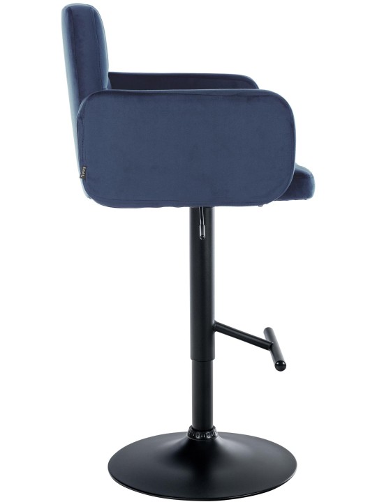 2 db bárszék Los Angeles bársony szett, kék