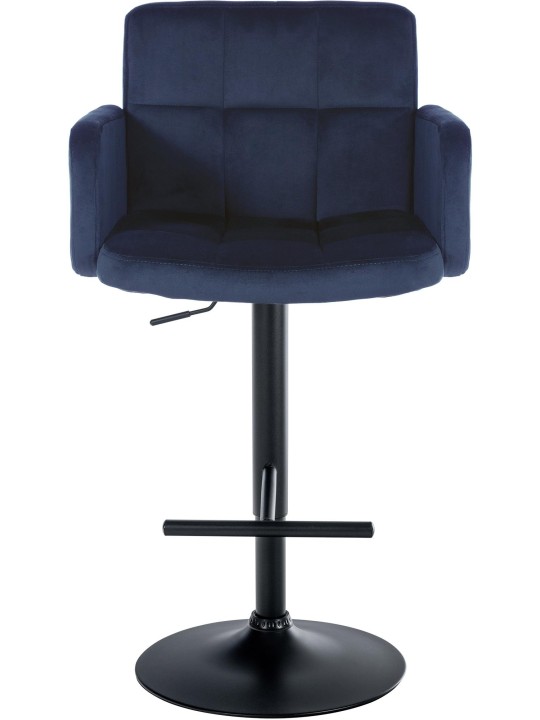 2 db bárszék Los Angeles bársony szett, kék