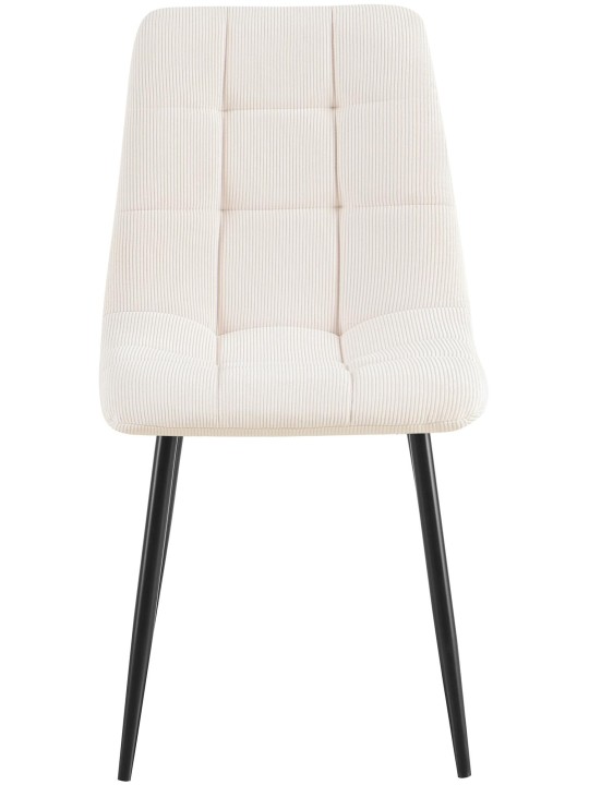 2 db étkezőszék szett Antibes Cord, krém