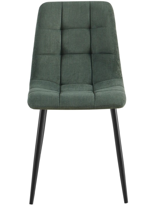 2 db étkezőszék szett Antibes Cord, zöld