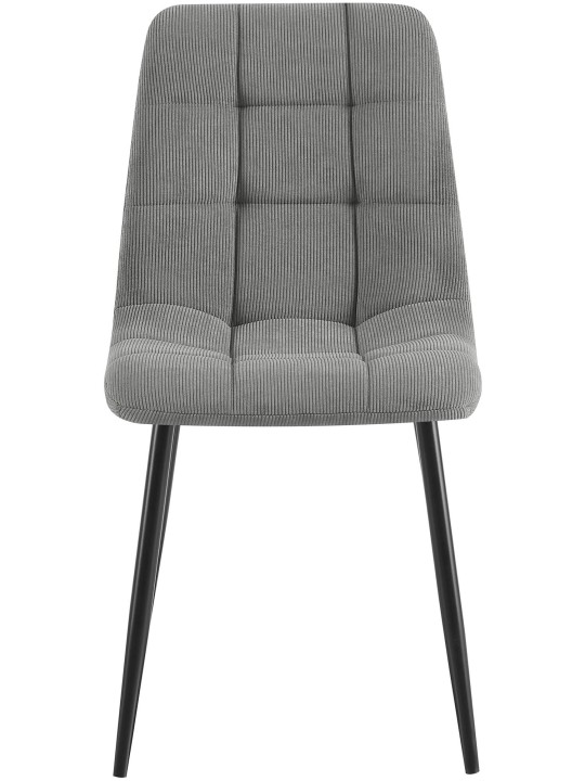 2 db étkezőszék szett Antibes Cord, szürke