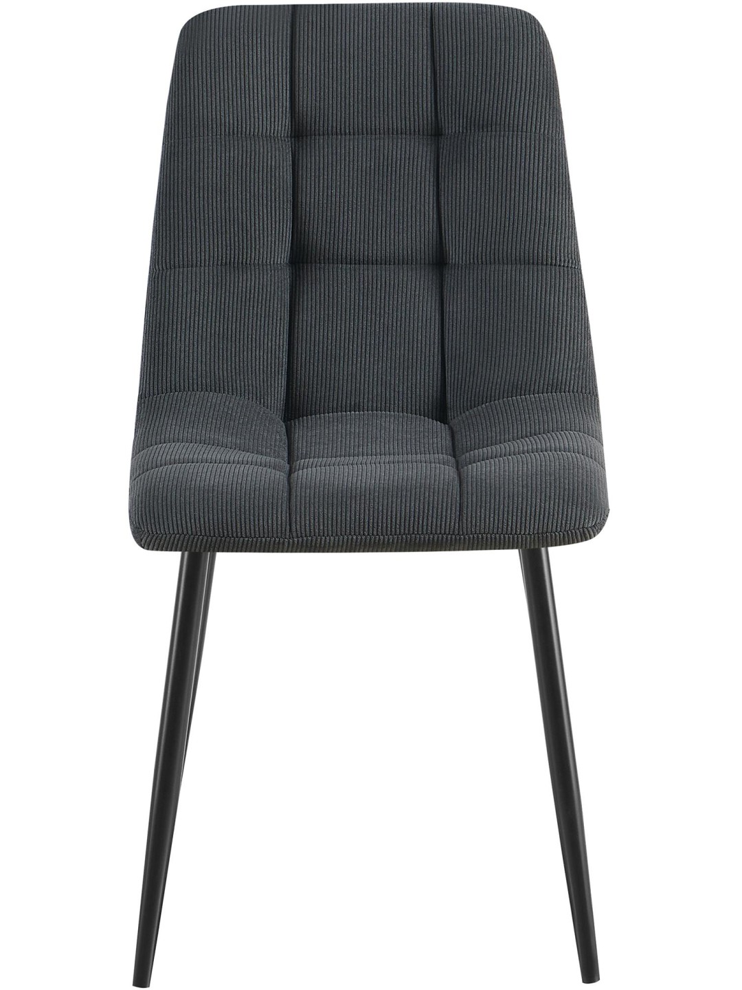 2 db étkezőszék szett Antibes Cord, fekete