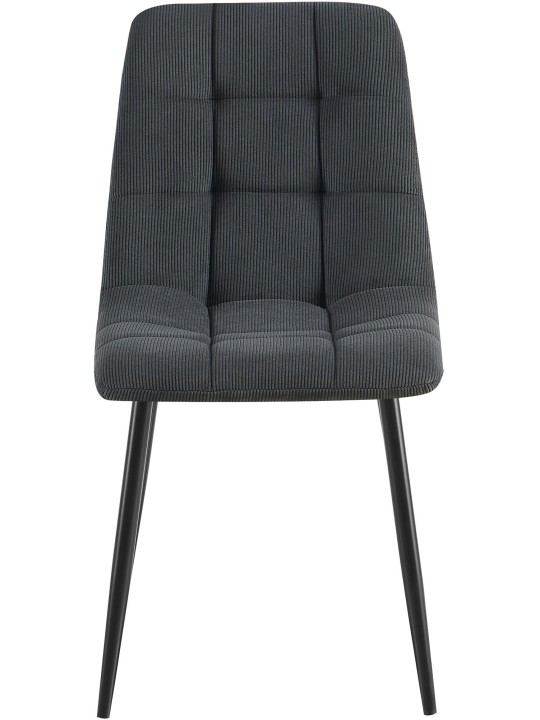 2 db étkezőszék szett Antibes Cord, fekete