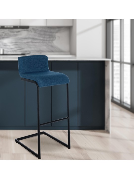 2 darab bárszék szett Newport B szövet, kék