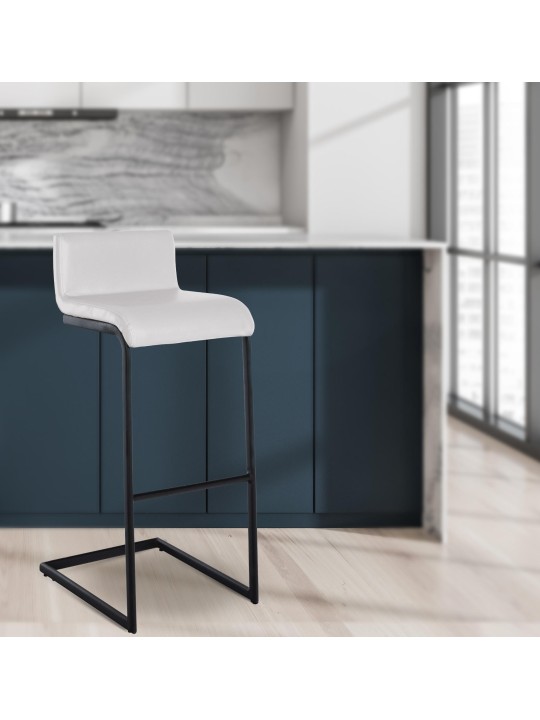 2 darab bárszék szett Newport B műbőr, fehér