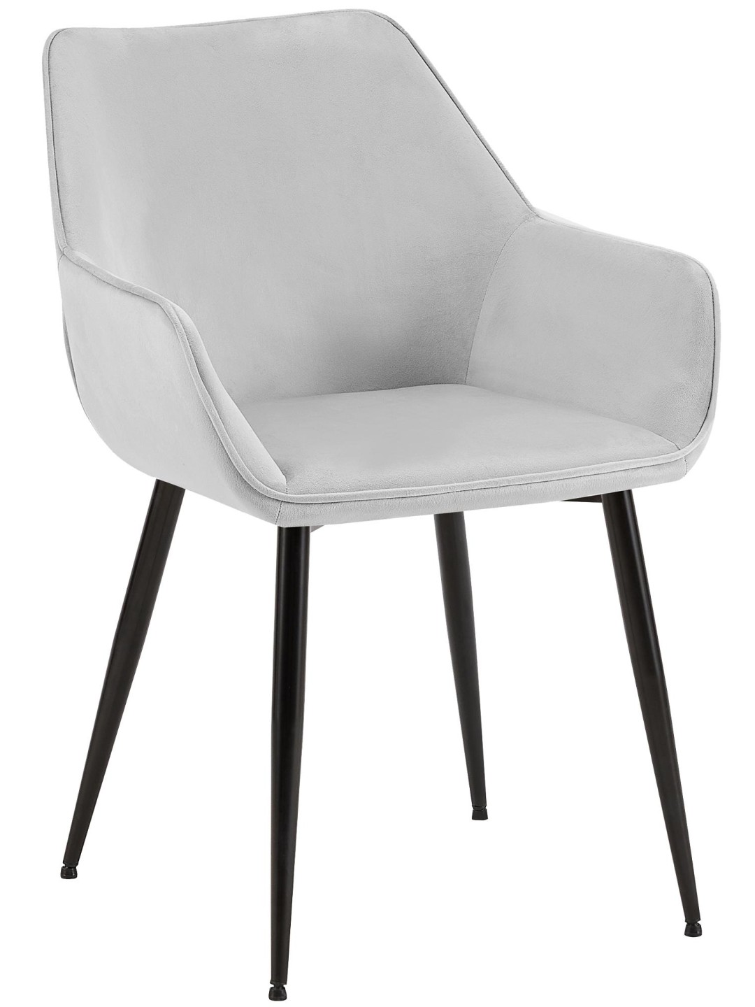 Ebédlőszék Luena bársony, világosszürke