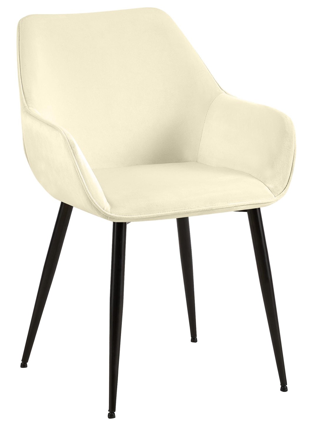 Ebédlőszék Luena bársony, krém