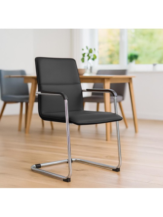 Seattle látogatói szék, fekete