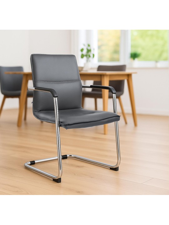 2 db látogatói szék készlet Seattle, szürke