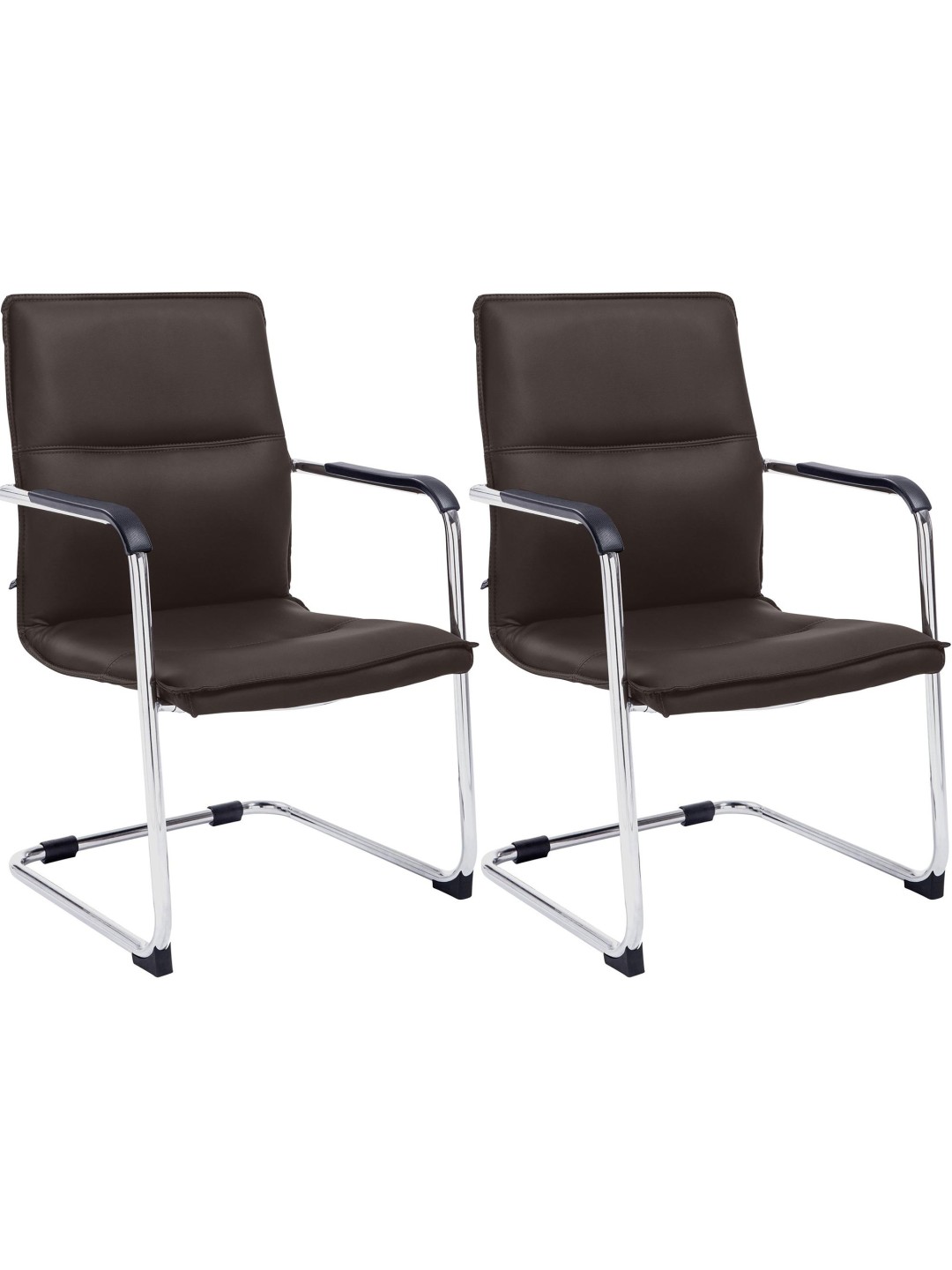 2 db látogatói szék készlet Seattle, barna