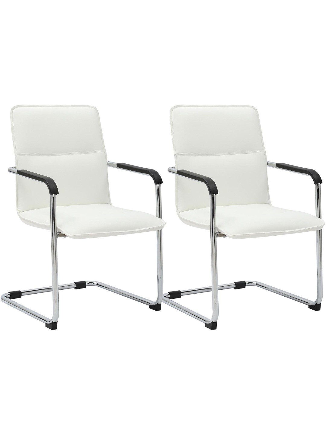 2 db látogatói szék készlet Seattle, fehér