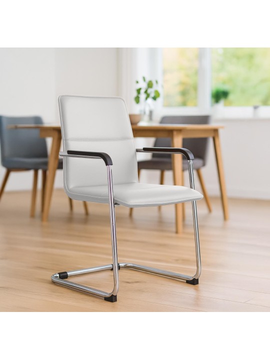 2 db látogatói szék készlet Seattle, fehér