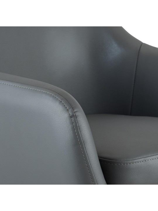 Bárszék Grant műbőr, szürke