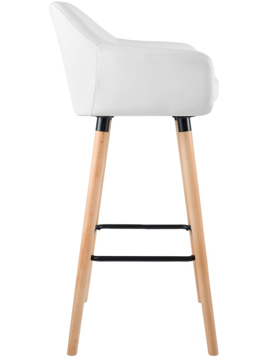 2 db bárszék készlet Grant műbőr, fehér