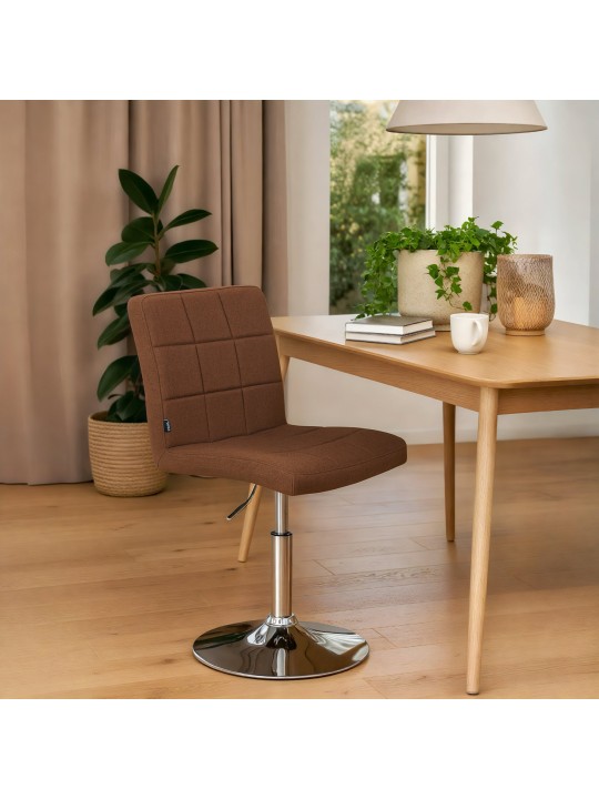 Szék Ricky szövet, barna