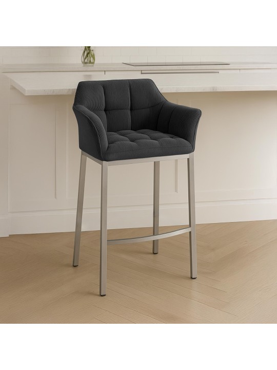 Bárszék Damaso E Cord 4 méteres kerettel, sötétszürke