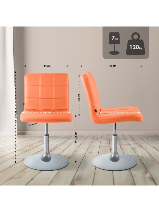 Ricky szék műbőr, narancs