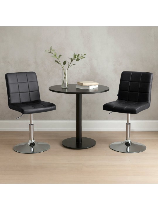 Ricky szék műbőr, fekete