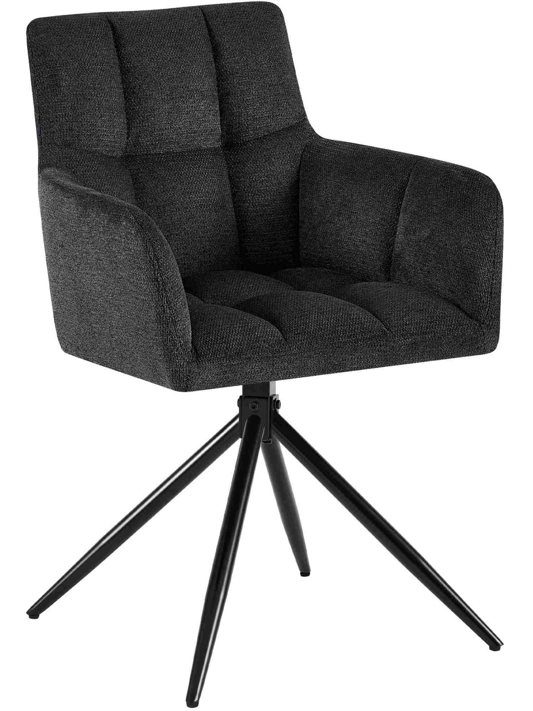 Étkezőszék Jonah szövet, fekete