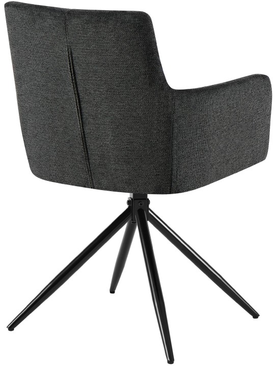 Étkezőszék Jonah szövet, fekete