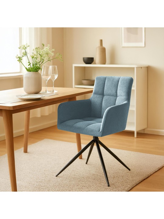 Étkezőszék Jonah szövet, türkiz