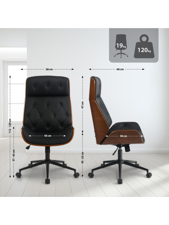 Irodai szék Martil dió/, fekete