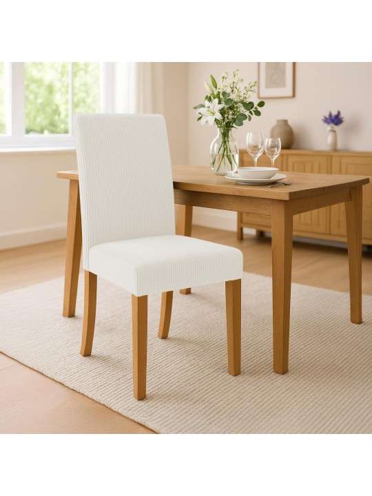 2 db étkezőszékből álló Ina Cord antik lámpakészlet, krém